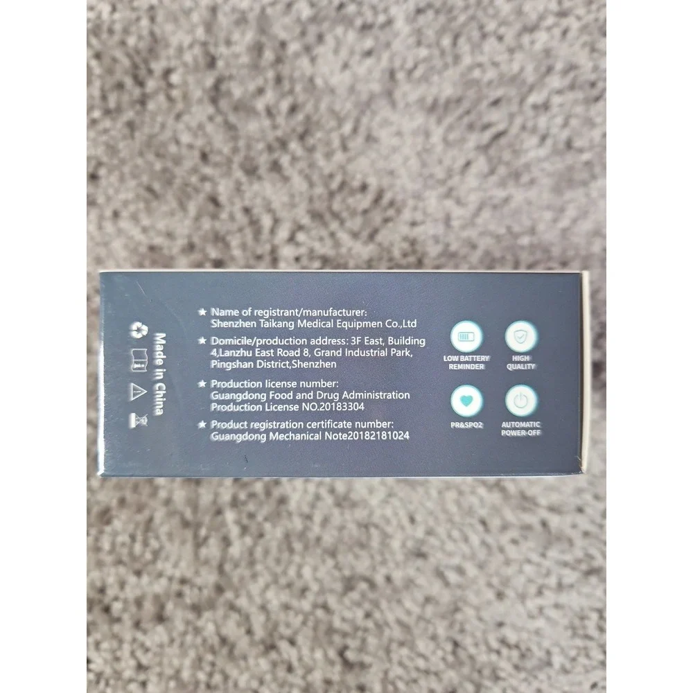 Fingertip Pulse Oximeter Model LK89 Blood Oxygen SpO2 Heart Rate Monitor